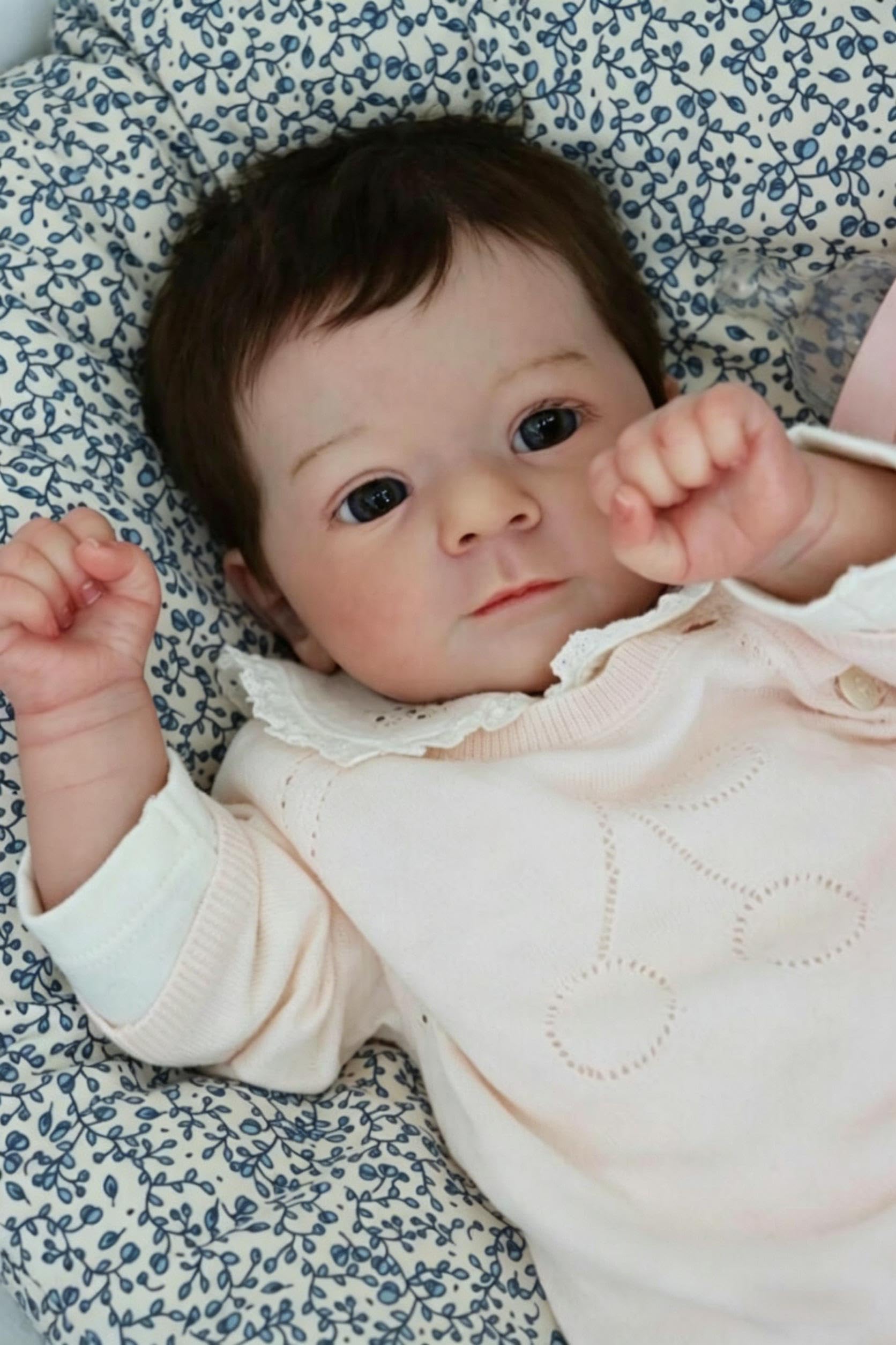 RXDOLL Realistyczne lalki Reborn Baby Dolls Girl Silicone Full Body Vinyl zakorzenione włosy realistyczne lalki noworodka, które wyglądają jak prawdziwe życie lalka bobas nadaje się do prania, zabawka