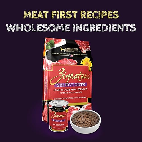 Miniatura 3 de Zignature Select Cuts - Comida seca para perros con fórmula de cordero, 4 libras