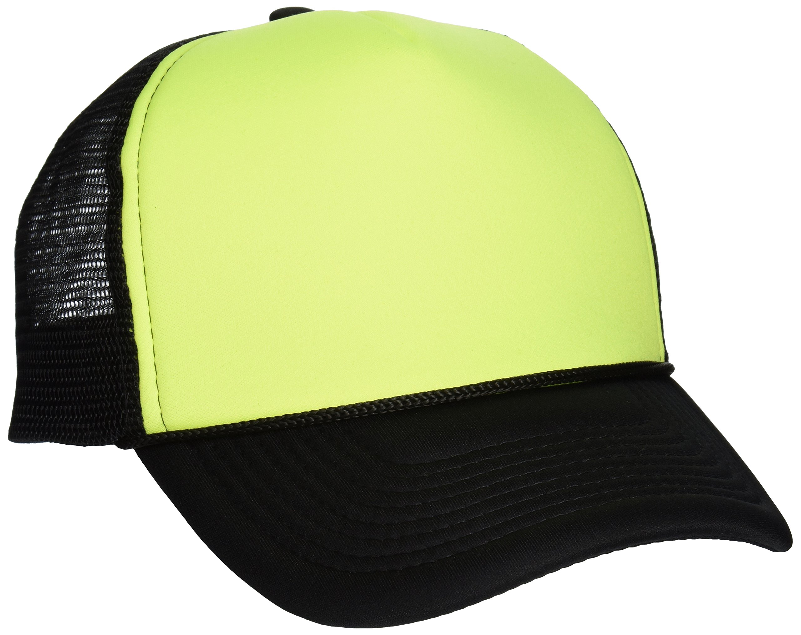 DECKY Dwukolorowa neonowa czapka typu trucker