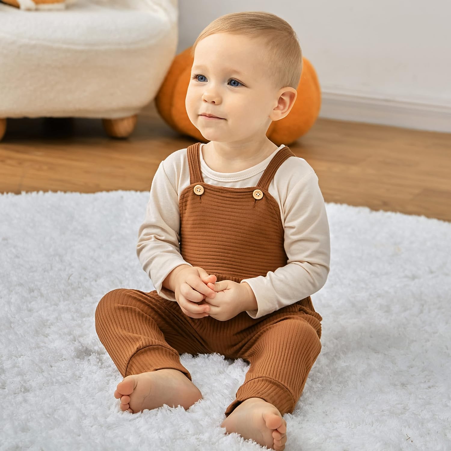 YUEMION Baby Boy Clothes Newborn Infant Boy Outfits 2Pcs Stripe Top Romper Pants Set 0-24 Months Overalls Toddler Boy Clothes - Image 3