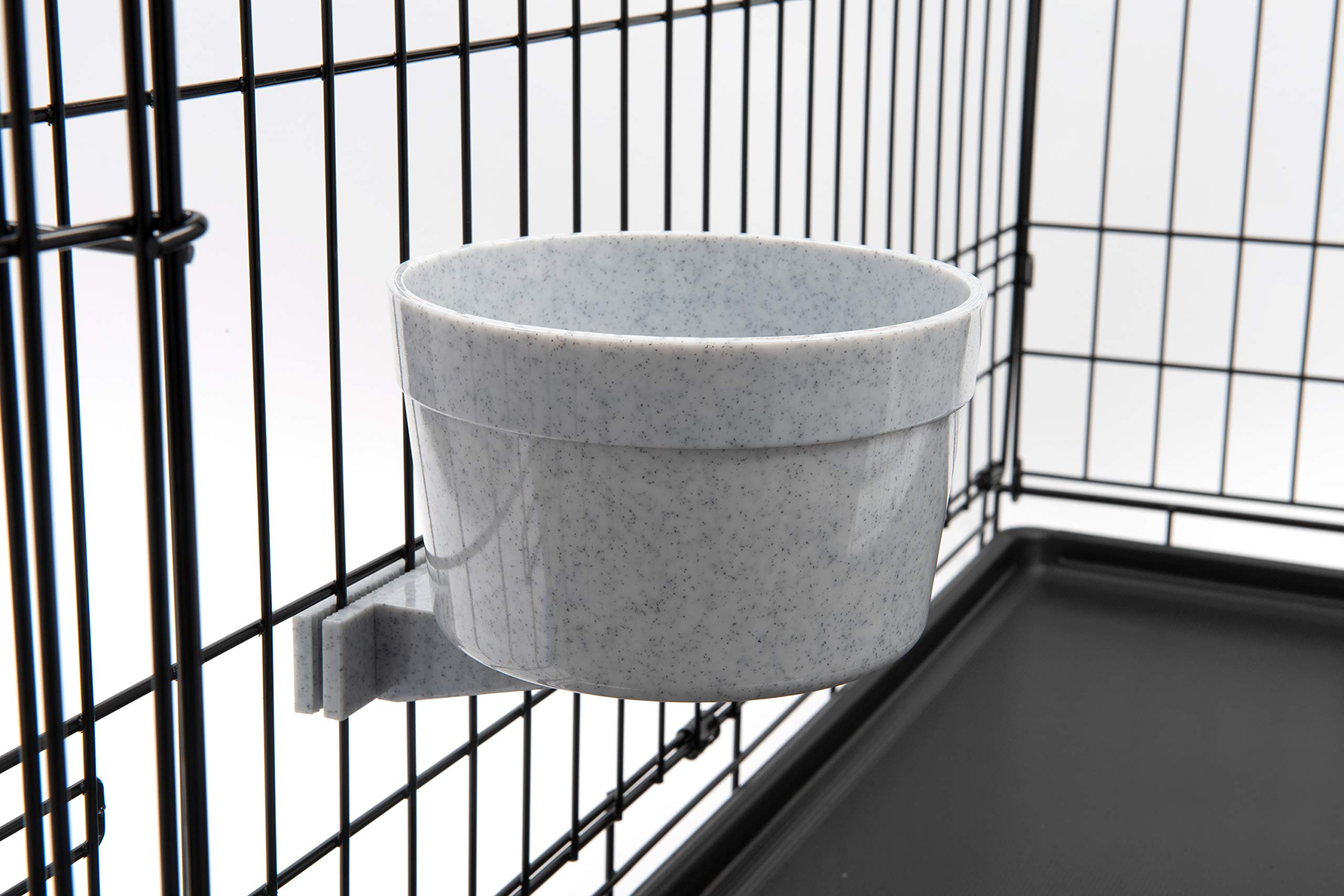 Lixit (2 Pack) Crock Large Breeds Jumbo High Density Polystyrene Bowl 40 oz