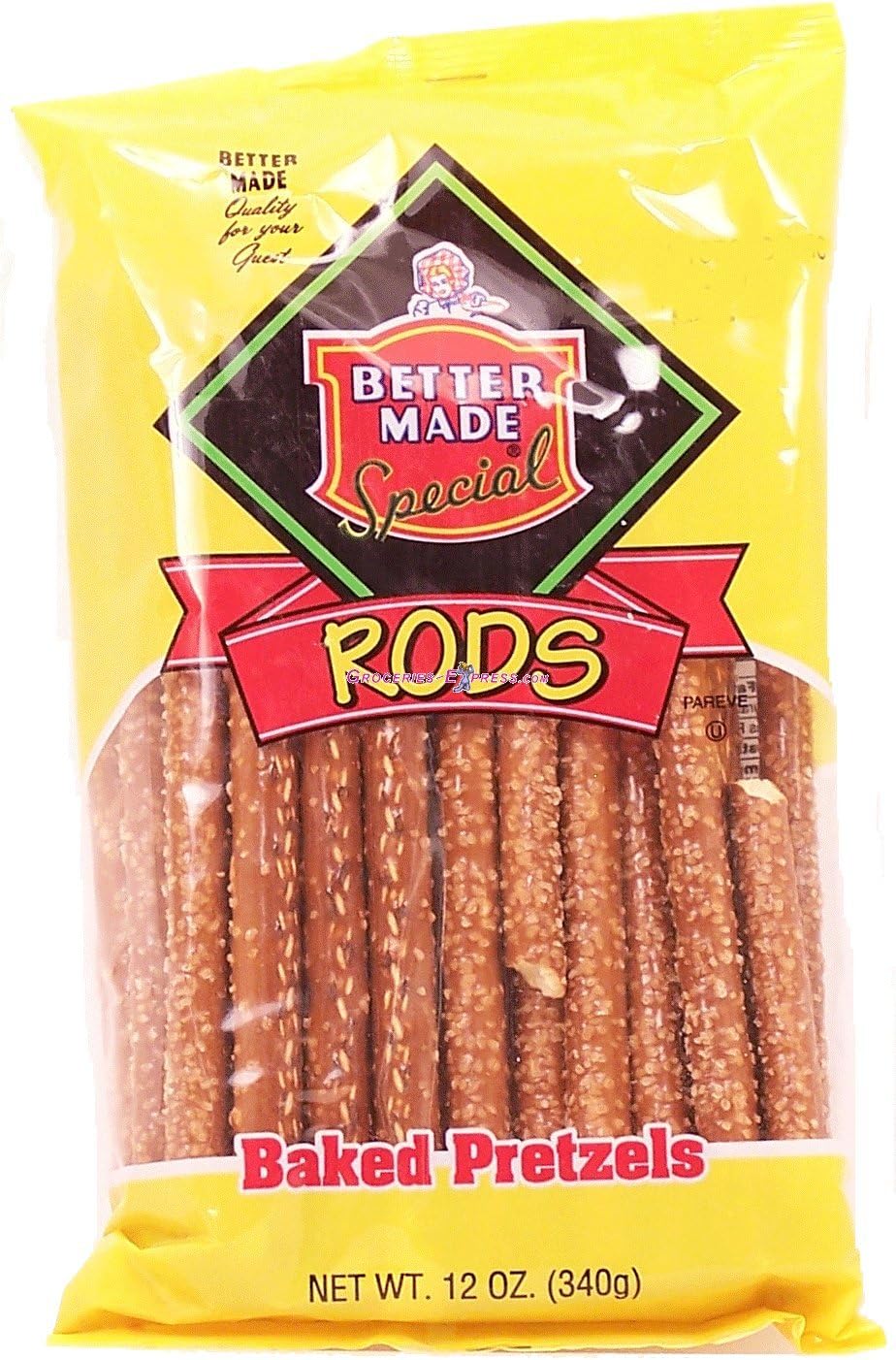 Better Made rods baked pretzels, 12-oz. bag