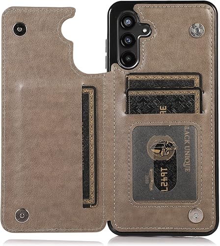 Miniatura 5 de Asuwish Funda de teléfono para Samsung Galaxy A13 5G4G con protector de pantalla de vidrio templado, tarjeterotarjeterocartera, soporte para celda