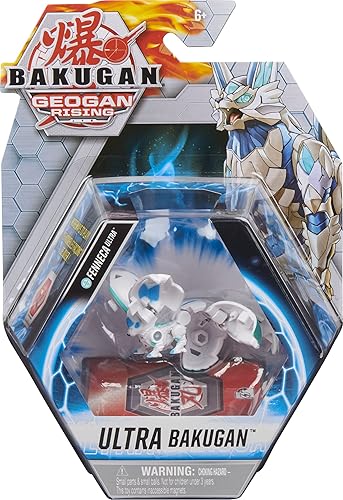 Bakugan Ultra, Fenneca, figura de acción coleccionable de Geogan Rising de 3 pulgadas de alto y tarjeta de intercambio