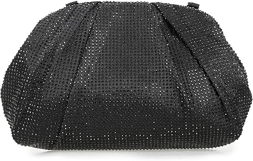 CHARMING TAILOR Evening Bag Women WeddingPromParty Formal Purse Rhinestone Embellished Frame Satin Clutch