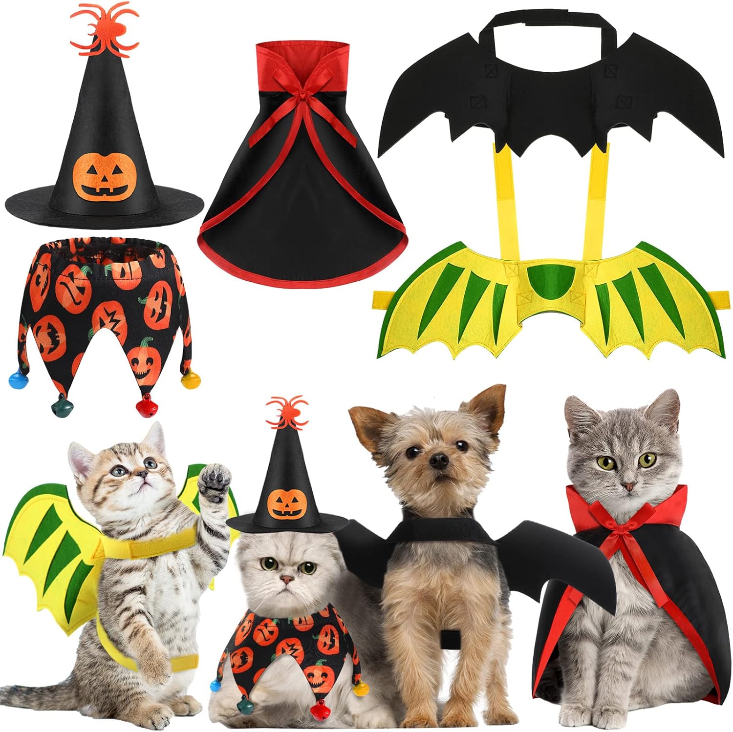 Disfraz de Halloween para Mascotas 5 Piezas
