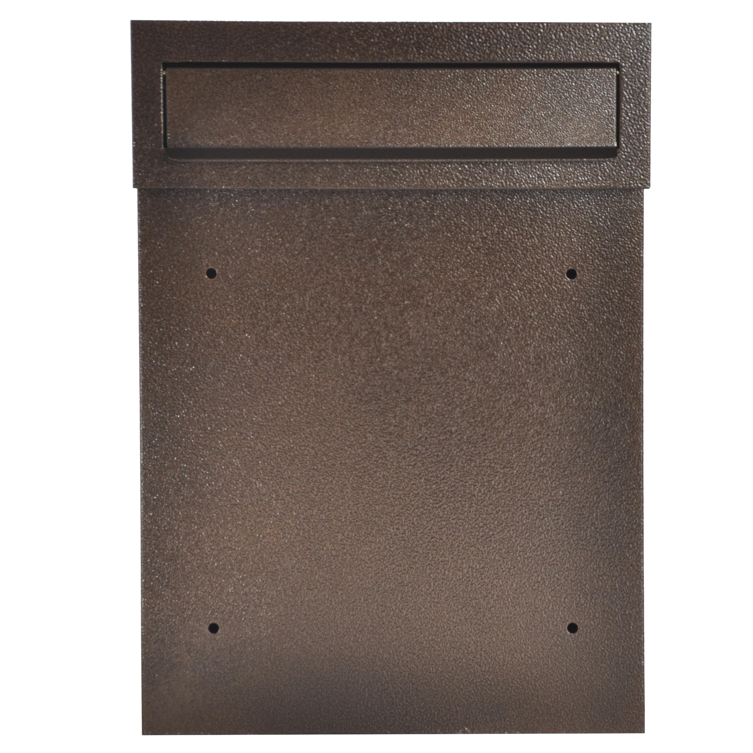 Buzón para vallas, buzón de puerta, color marrón, bronce antiguo, C4, extracción trasera, valla doble