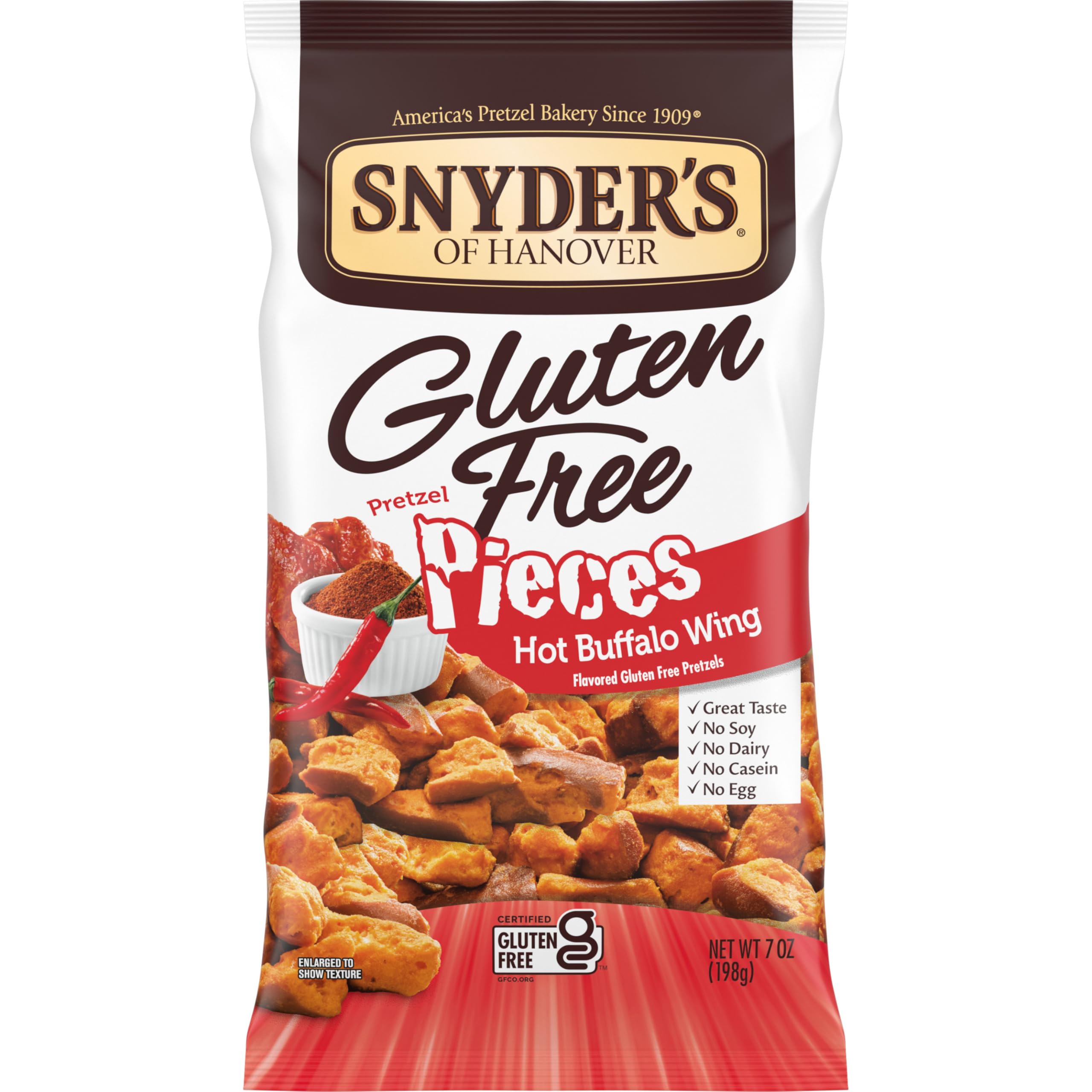 Snyder's of HanoverGluten Free Pretzel Pieces, Hot Buffalo Wing, 7 Oz