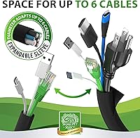 Vista 3 de Small Pet Select Funda Protectora de Cables de Alta Resistencia - Negra, 3.05m - Protector Ultra Duradero de Cables Eléctricos y Alambres