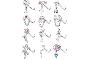 Tornito Heart Shaped Nose Stud: Stylish Self-Expression