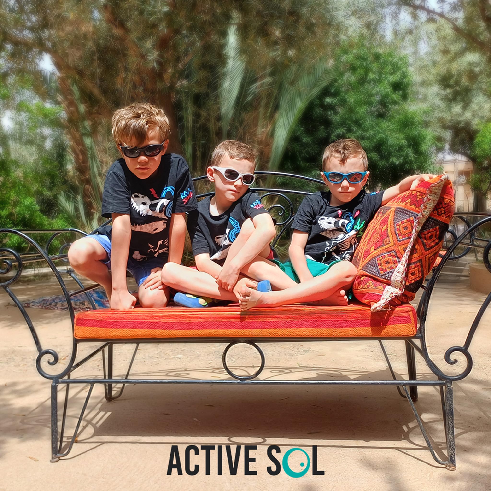 ActiveSol Occhiali da sole per bambini Kids@School, 5 – 10 anni, protezione UV, polarizzati