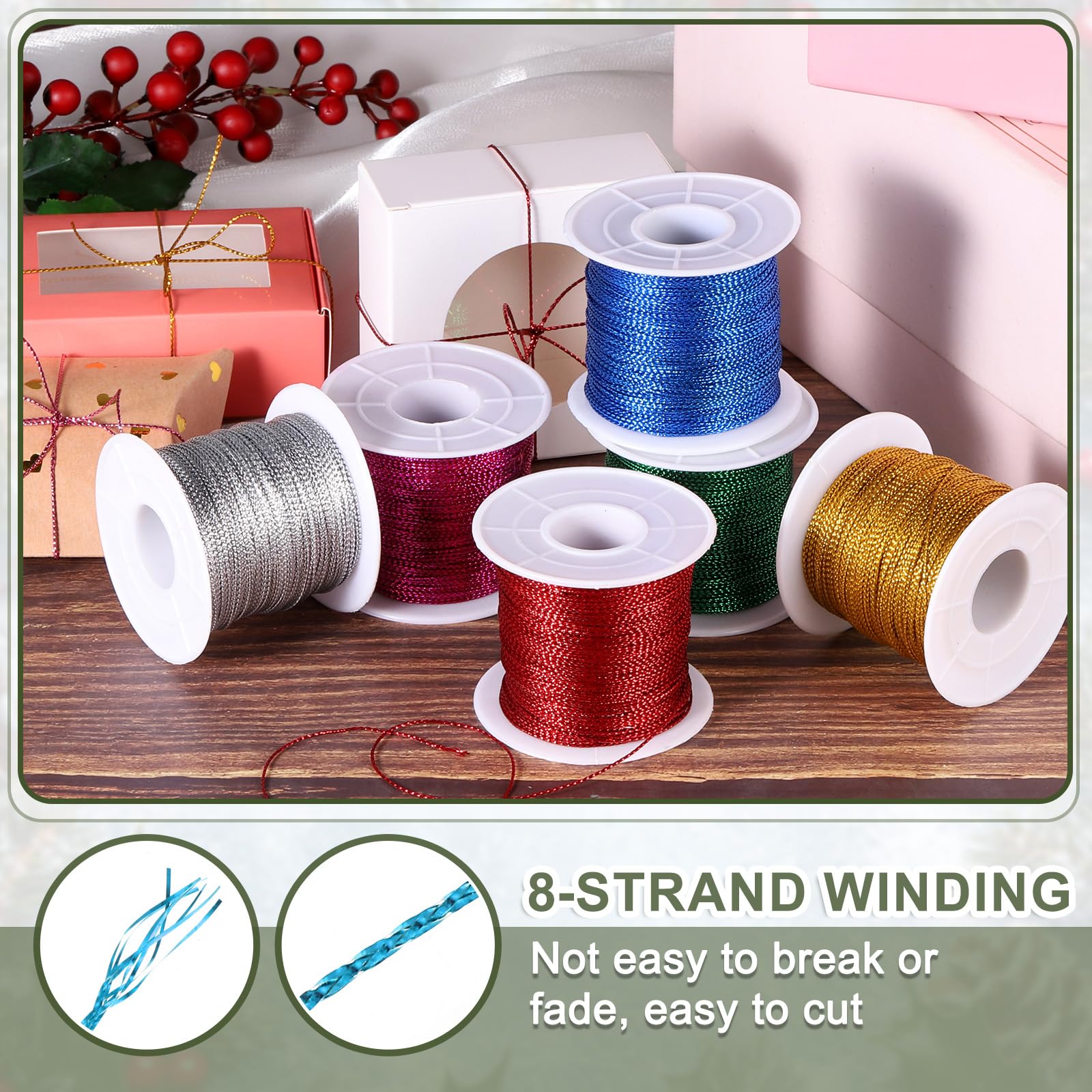 PATIKIL 1 Rouleau De Cordon Métallique De 28 M De Diamètre Pour Loisirs Créatifs, Fabrication De Bijoux, Emballage Cadeau, Décoration - Argenté - 0,7