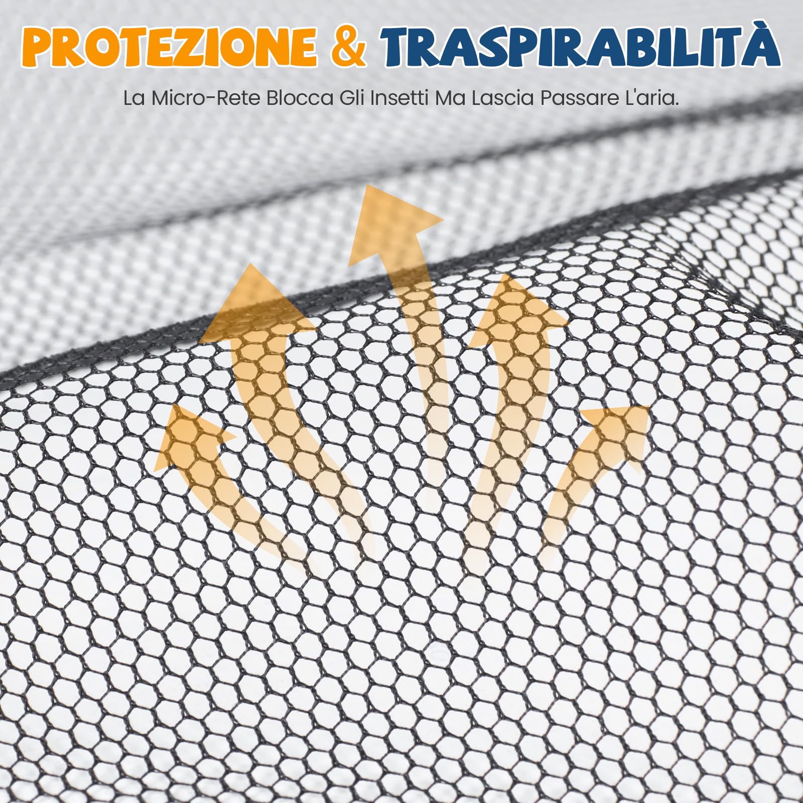 Orzbow 2 Pezzi Zanzariera Passeggino Universale, Zanzariera Passeggino con Bordo Elastico, Rete in Poliestere Resistente, Traspirante, Protezione Insetti e Sconosciuti, Facile da Installare, Nero