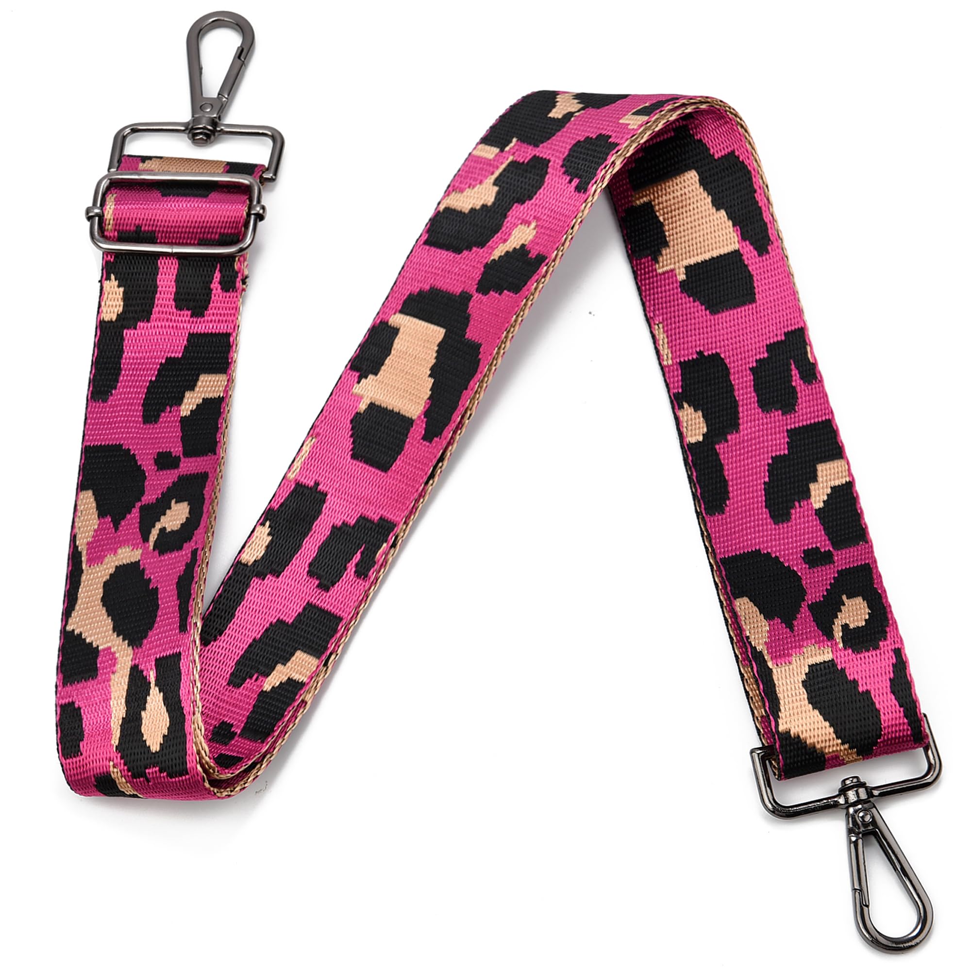 Purse Strap Gold Hardware Replacement Crossbody Bag Strap, Wide Adjustable Shoulder Strap
