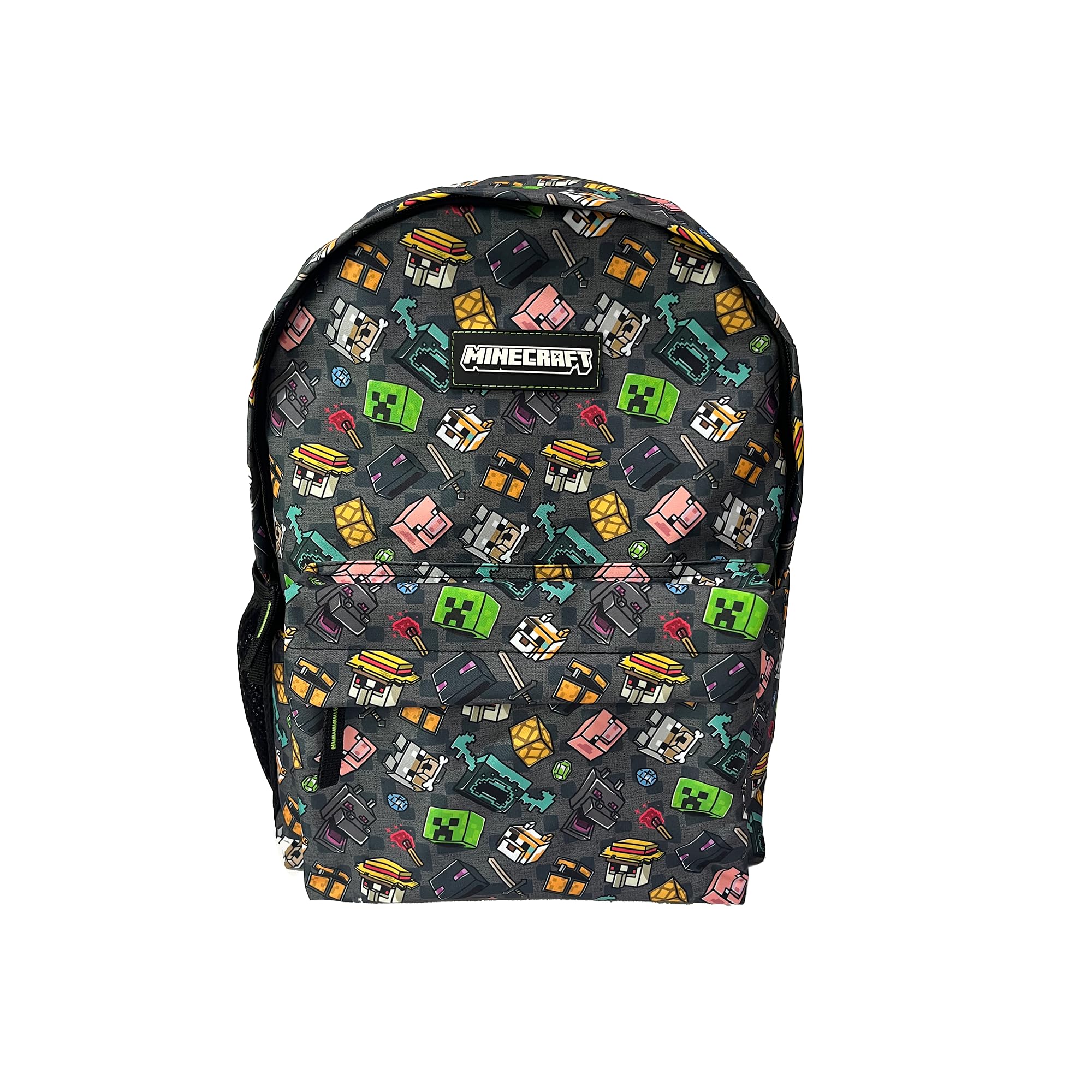 ToyBags Mochila Escolar Minecraft Pixel 25 Adaptable a Carro con Espaldera Acolchada y Compartimento Portalaptop 42 x 31 x 13.5 cm
