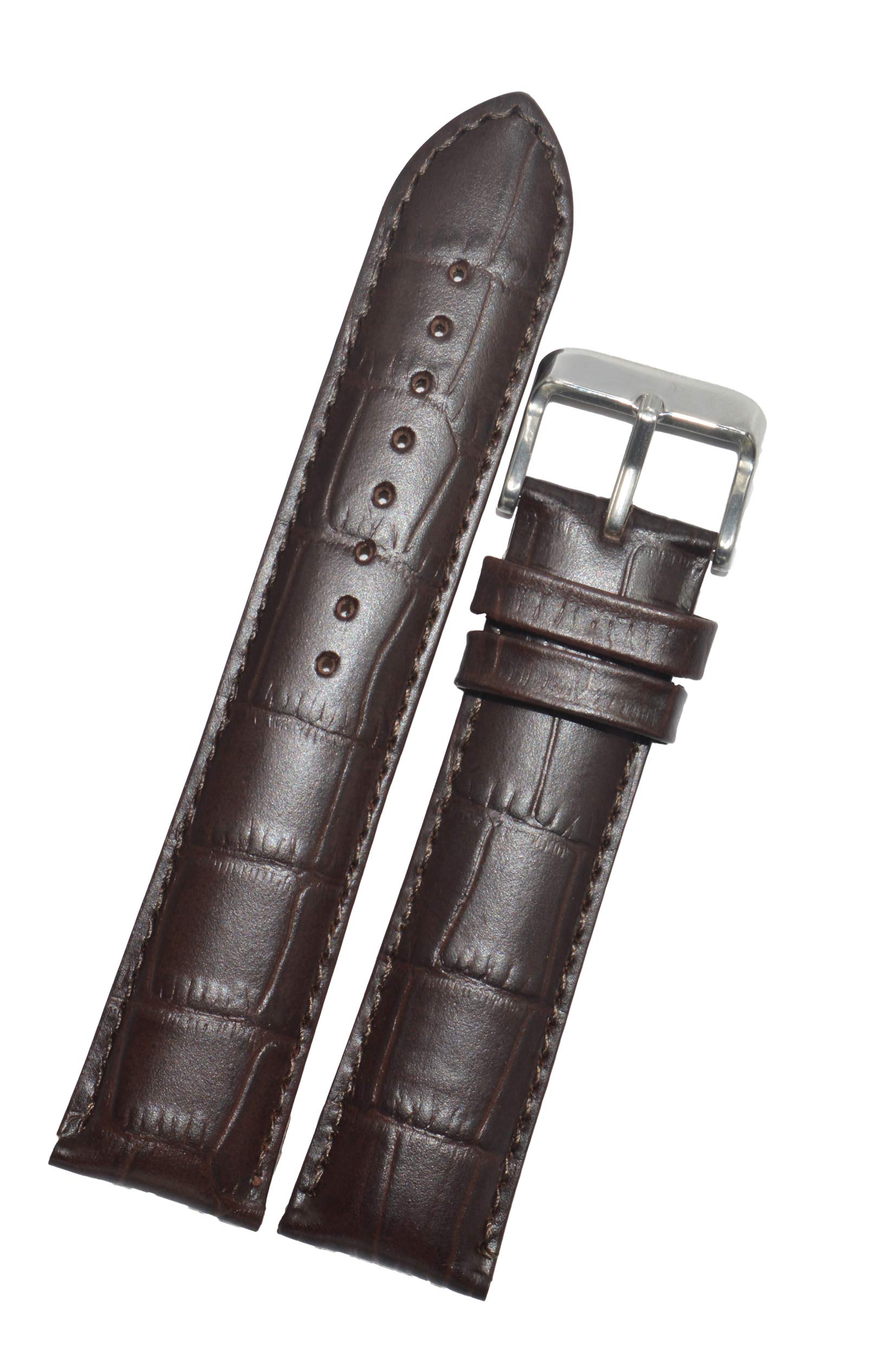 SURU® 20MM Padded Leather Watch Strap / Watch Band (Width- 20mm /Colour- Brown) D620 (B08W59W627) Amazon Price History, Amazon Price Tracker