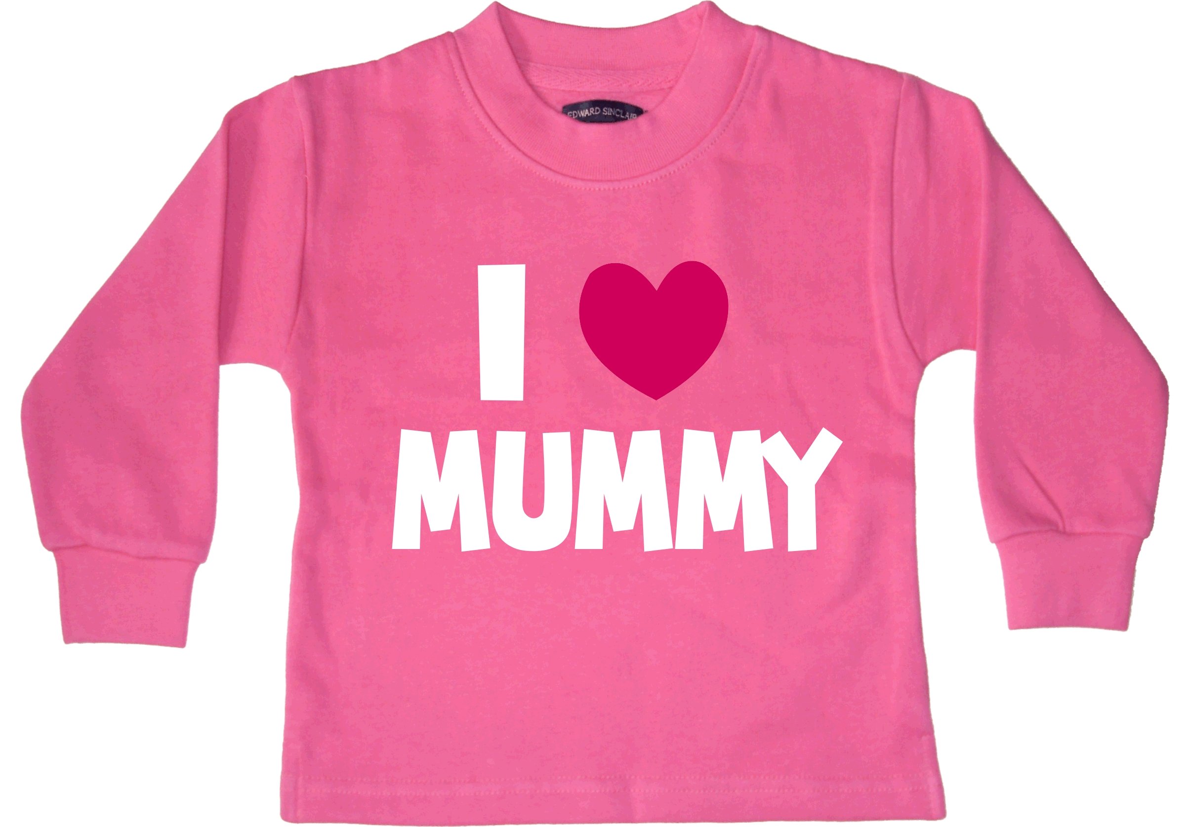Edward Sinclair | Childrens | Bubblegum Pink | Sweatshirt | 3-4 Years | I Love Mummy