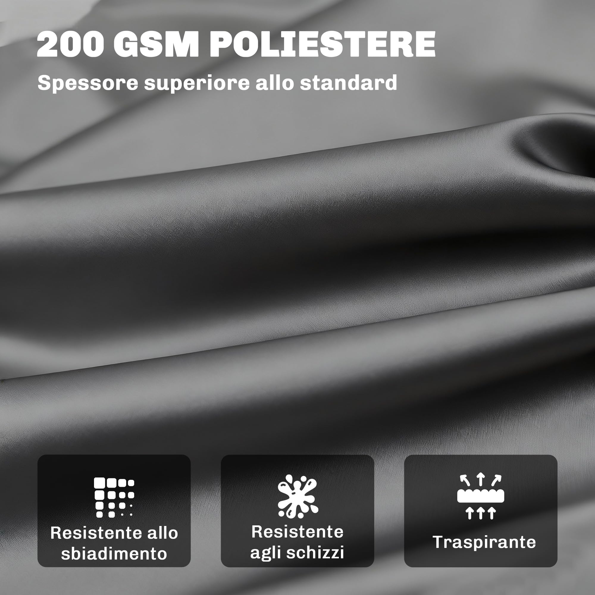 Outsunny Cuscino da Giardino Moderno per Sedute da Esterno con 6 Lacci, Cuscino da Esterno Imbottito in Cotone e Poliestere, per Divani Dondoli Panche, 100x98x8 cm, Grigio Scuro