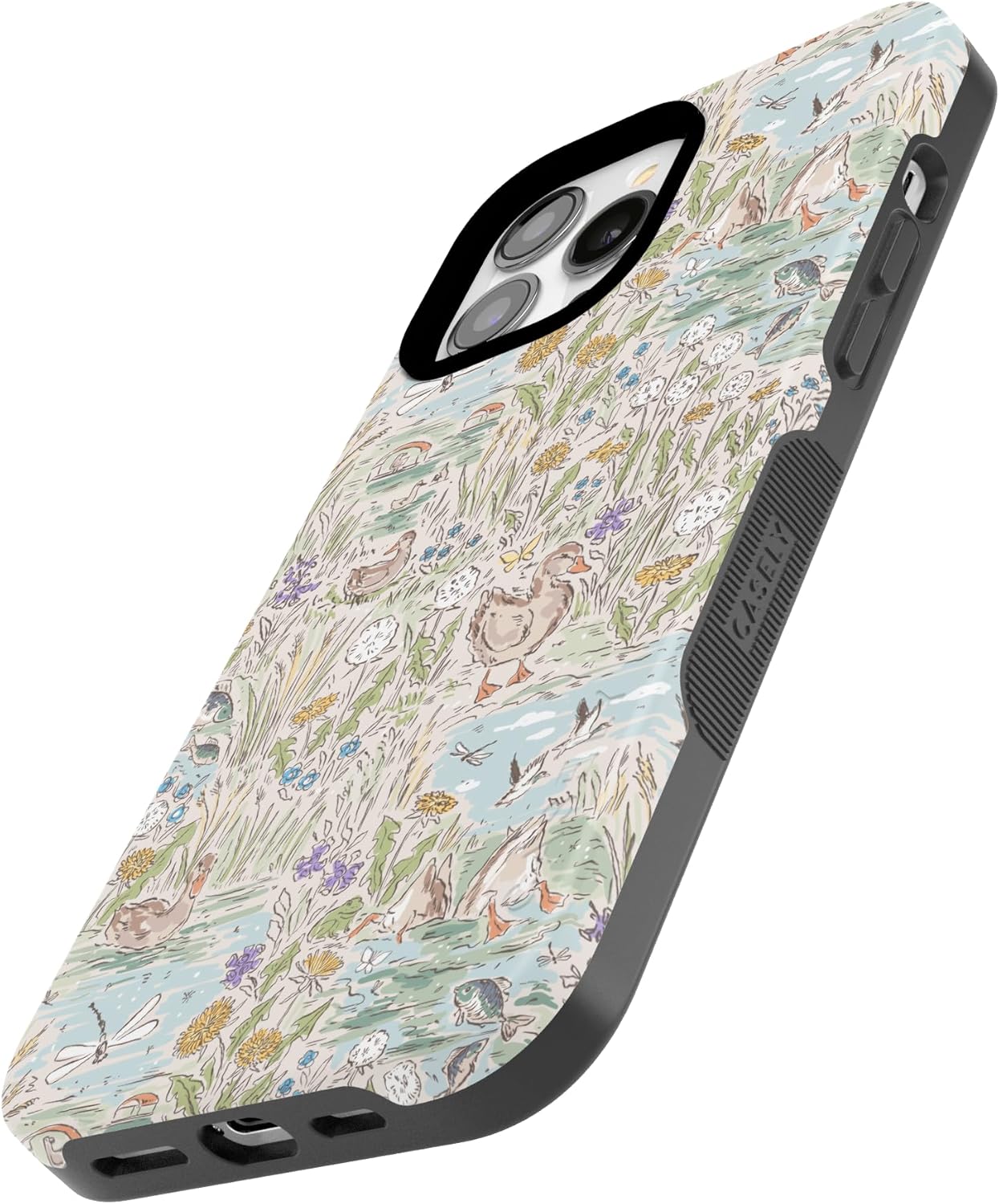 Casely iPhone 13 Pro Case | The Waddle Path | Duck Pond | Bold Protective Design | Compatible with MagSafe