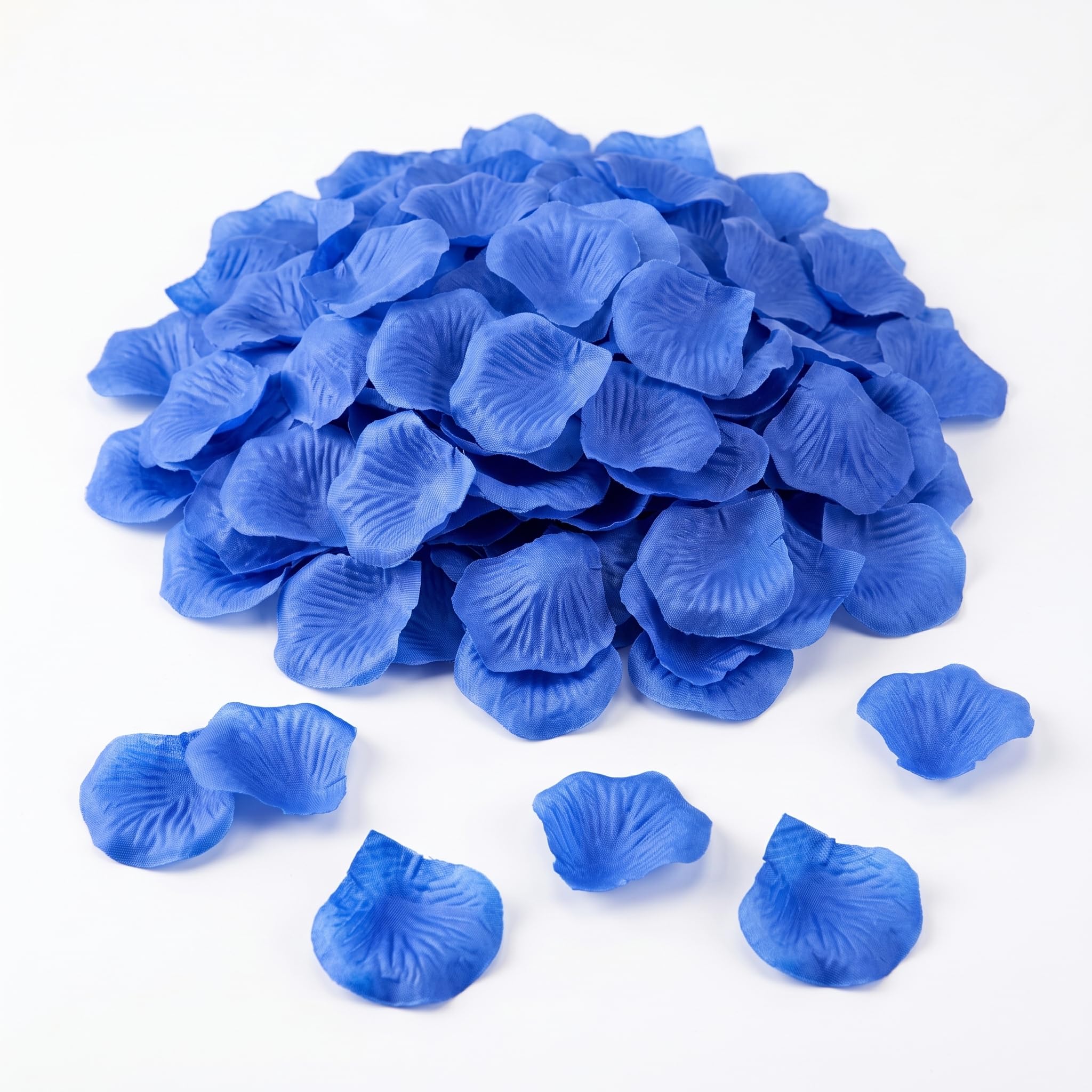 Ertzinla 3000Pcs Dark Blue Artificial Rose Petals, Non-Woven Realistic Fake Petals for Wedding Valentine's Day Romantic Decor (3000, Dark Blue)