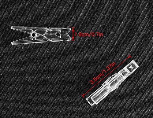 Miniatura 10 de iKammo Pinzas de madera para ropa, clips de madera natural de colores, clips para fotos, clavija de madera natural, compatible con envoltura de