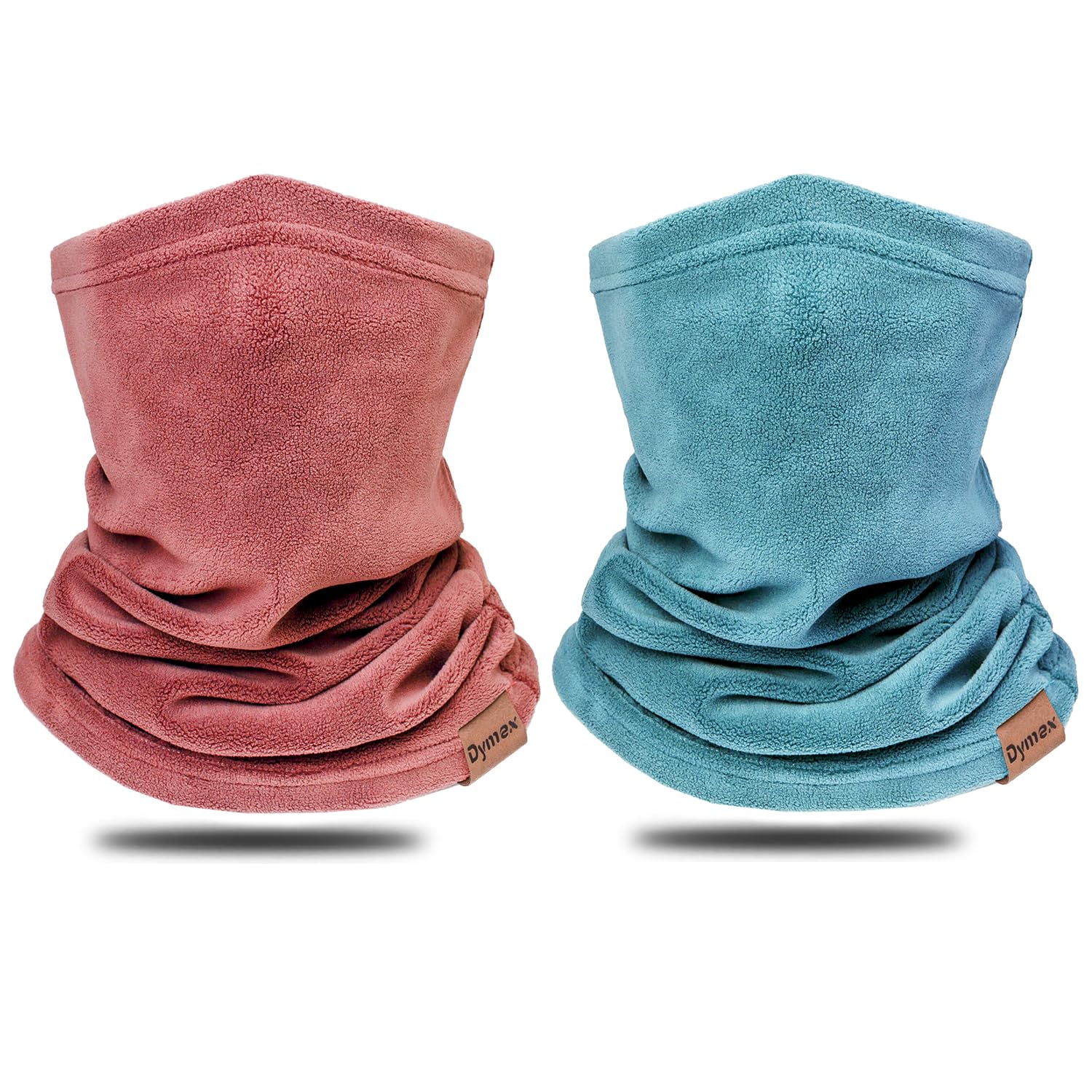 Dymex 2 PCS Kids Neck Warmer Gaiter Winter Fleece Neck Cover Balaclava Windproof Face Cover Mask for Ski Motorcycle