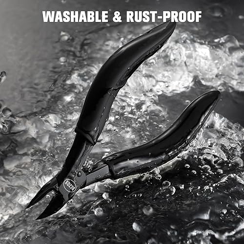 Miniatura 5 de BEZOX Comfort Grip - Cortaúñas encarnadas para uñas gruesas de los pies, cortaúñas de precisión para uñas encarnadas y rizadas, tijeras de uñas para