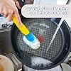 Scrub Daddy Dish Wand Scrubbing Brush with Handle, Soap Dispensing Dish Brushes, Texture Changing Washing Up Sponges With Liquid Dispenser, Scrubber with Scraper & Detachable Head Sponge, Pink