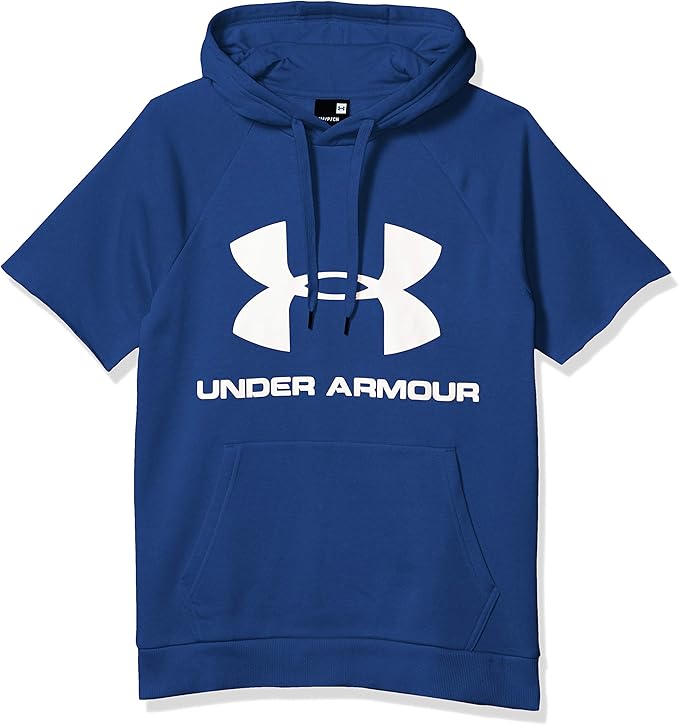 Amazon Co Jp Under Armour メンズ ライバル フリース ロゴ 半袖 プルオーバー パーカー 服 ファッション小物