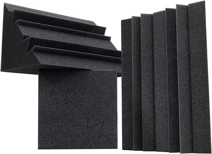 24 Pannelli In Schiuma Acustica Nera - Isolamento Sonoro Per Studio E Home Theater - Foto 4