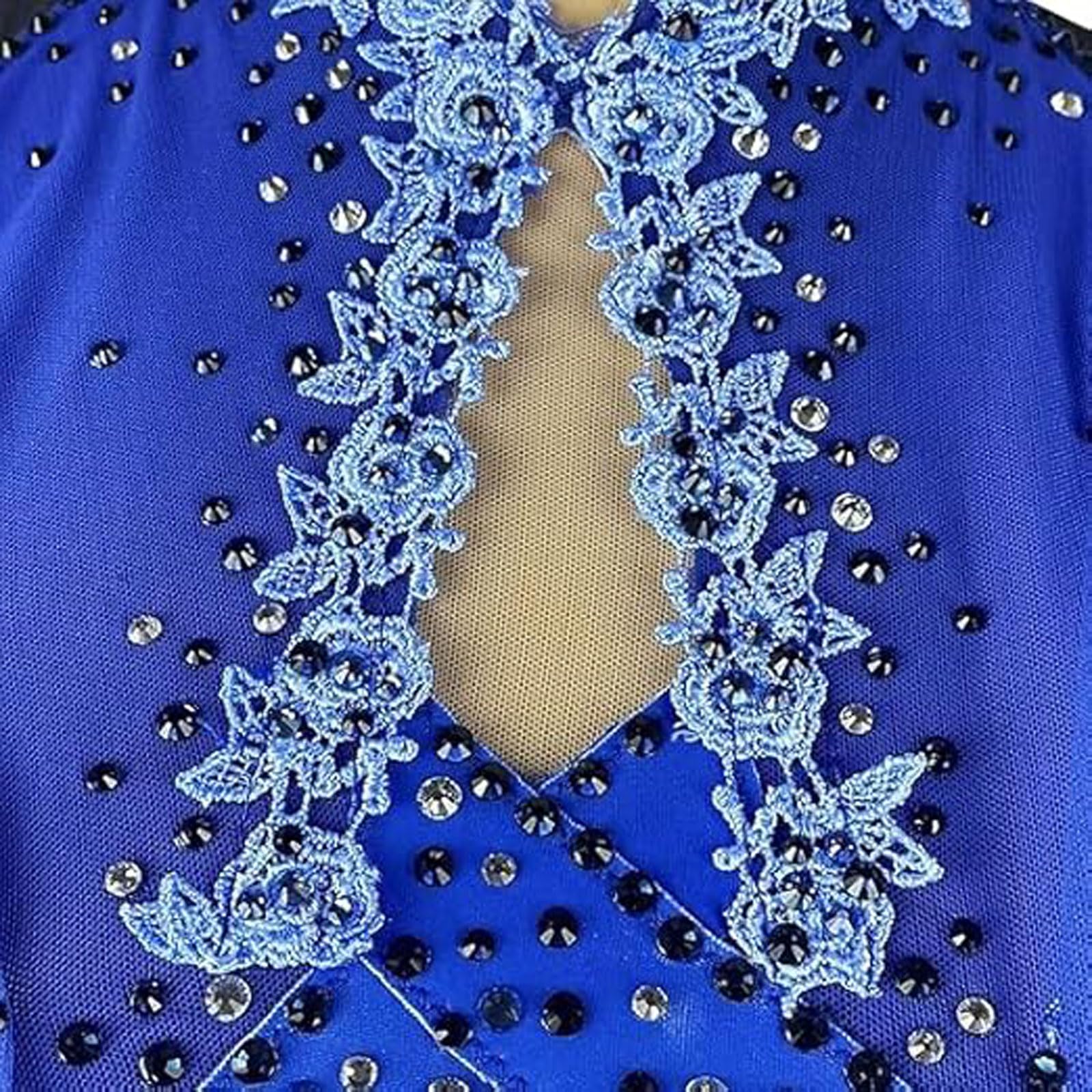 Ręcznie Robiona Sukienka do Jazdy na Łyżwach Strój do Tańca na Zawody Łyżwiarstwa Figurowego dla Kobiet Strój do Jazdy Na Rolkach Strój Sportowy do Gimnastyki Baletowej