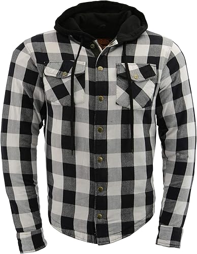 Chaqueta de franela a cuadros para hombre, ligera, impermeable, color negro, blanco y gris