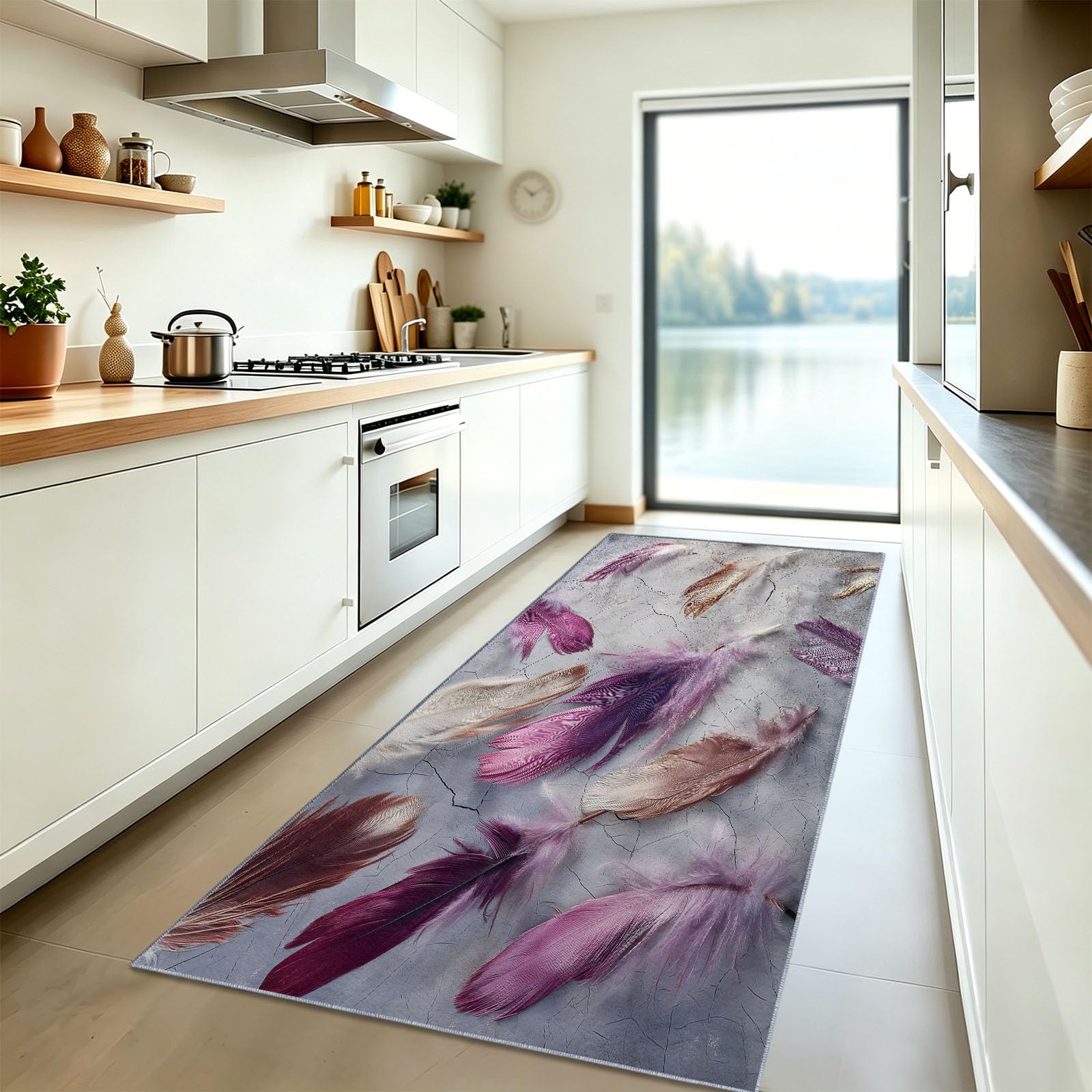 Genérico - Alfombrilla antideslizante para pasillo (60 x 150 cm)