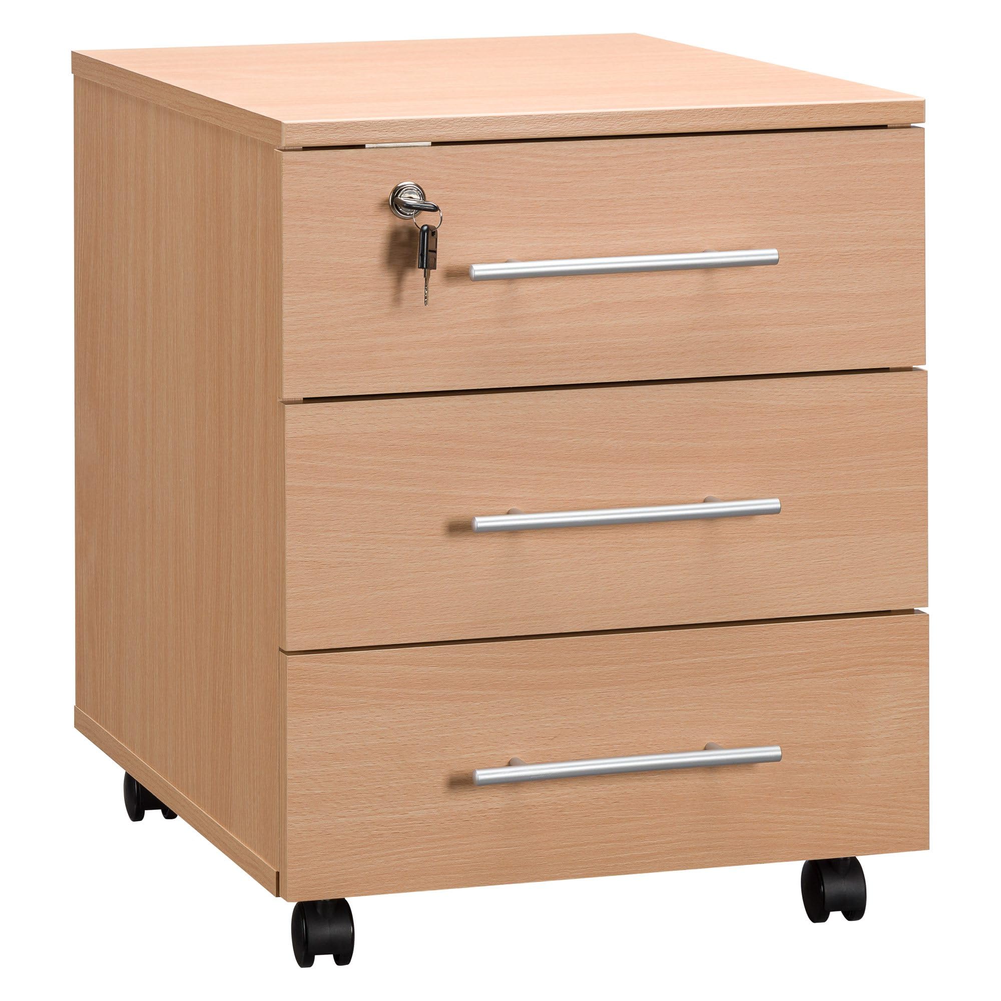 Générique Caisson Mobile Bois 3 tiroirs - O-Line 2