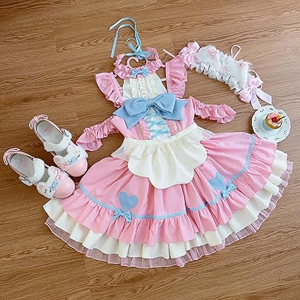 Amazon.co.jp: [XHSUKADO] メイド服 ロリータ JSK