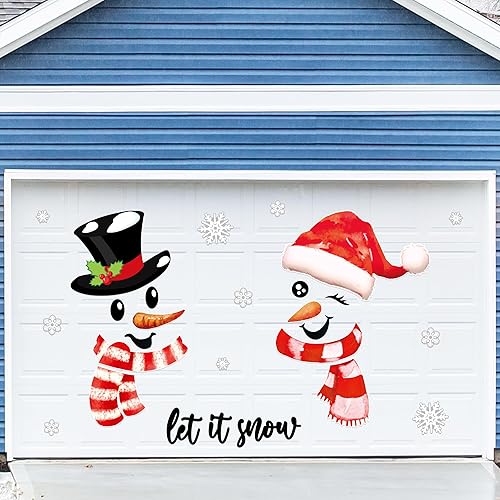 Vista 64 de 90shine 32 imanes navideños para decoración de puerta de garaje, bola de Navidad, refrigerador y cocina (rojo, verde, dorado)