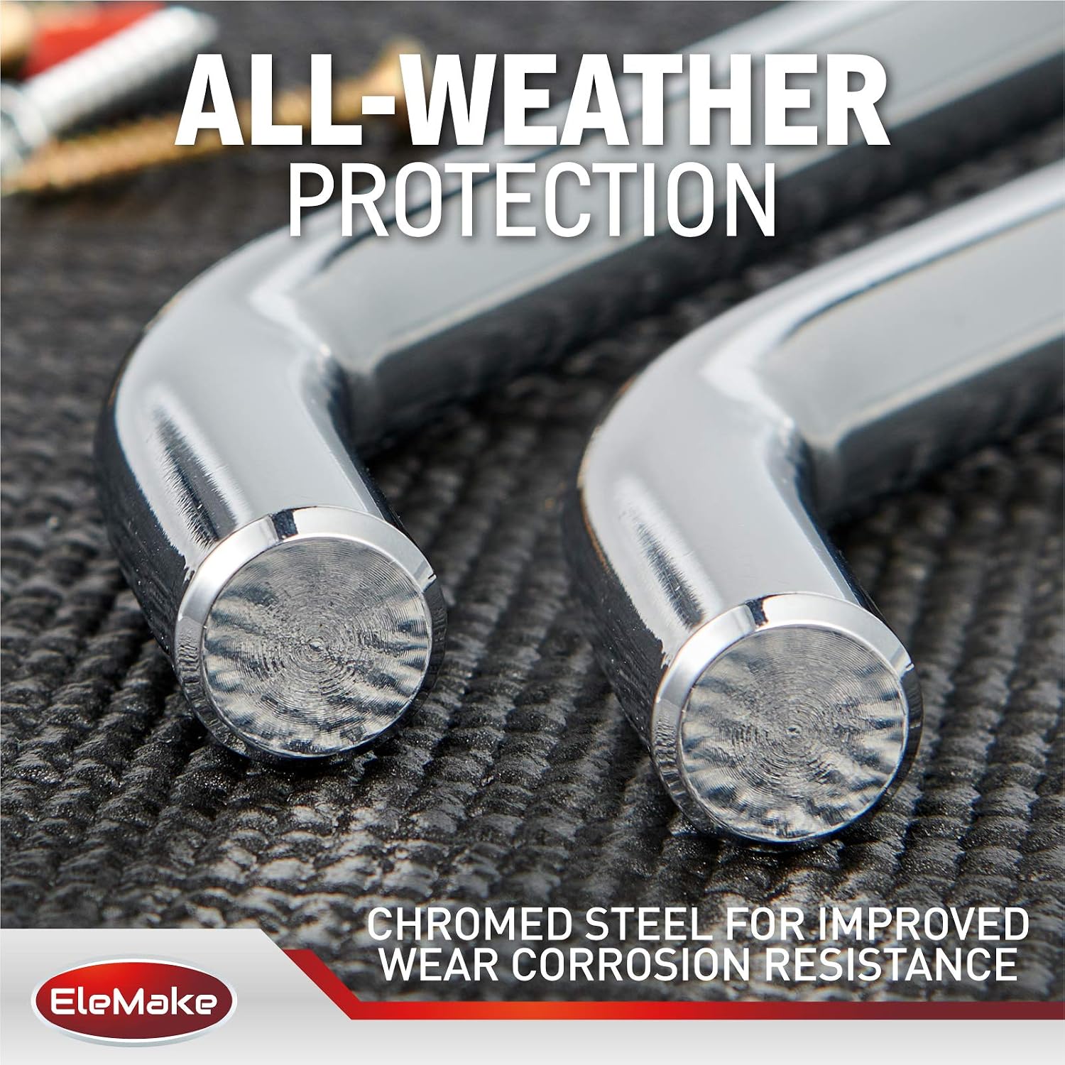 Trailer Hitch Lock - Hitch Pin Lock 1/2" and 5/8", Heavy Duty Brass Core Locking Mechanism, 3'' & 3-1/2" Extra Long Effective Length for Class I - V Hitch (Tow Receivers 1-1/4”, 2” and 2-1/2")
