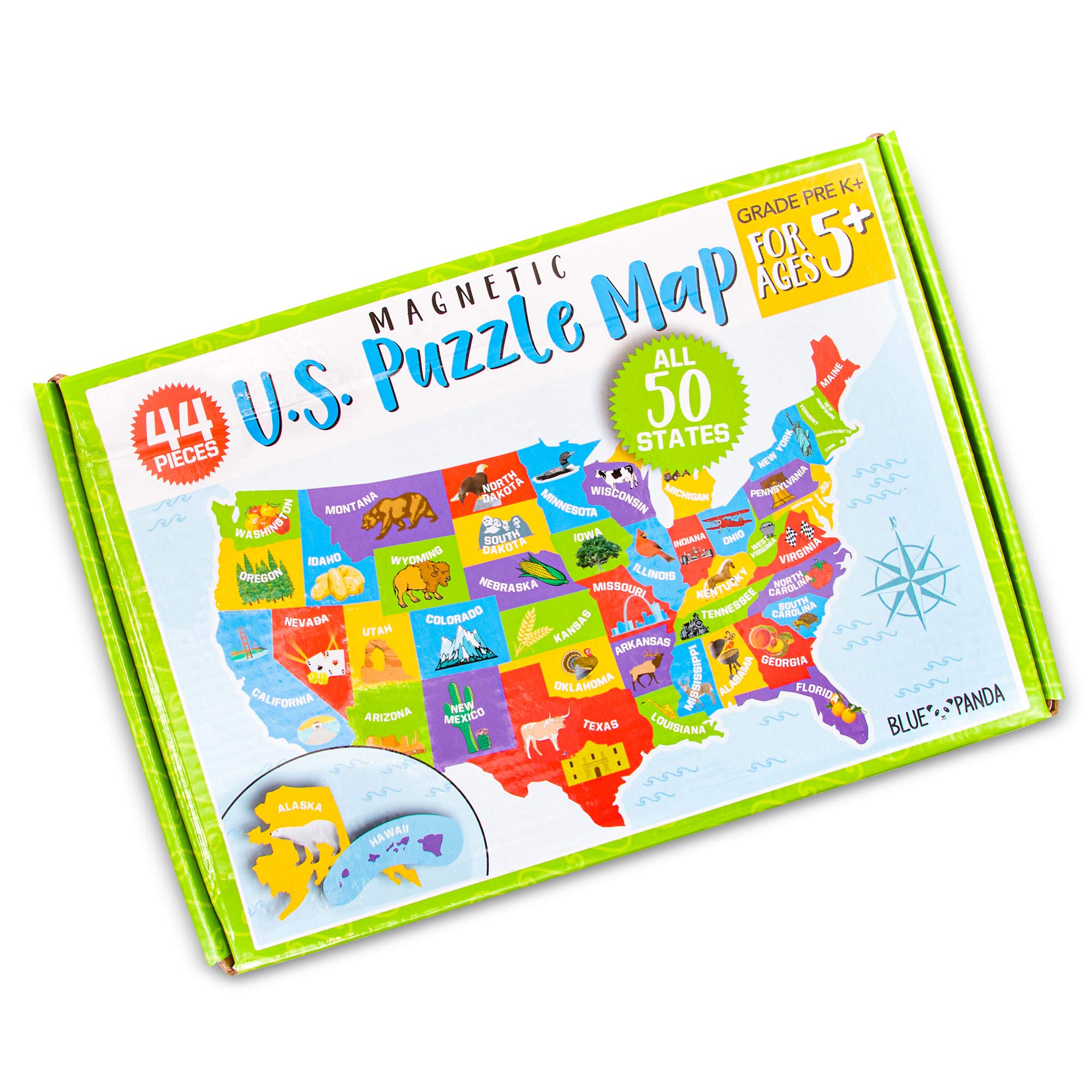 Juvale U.S. Puzzle Map of The United States with 44 Magnetic Pieces (19 x 13 Inches) - Image 7