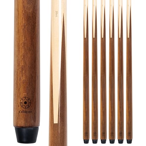 Collapsar Set of 6 Pool Cue Sticks 58" One Piece House Billiard Cues
