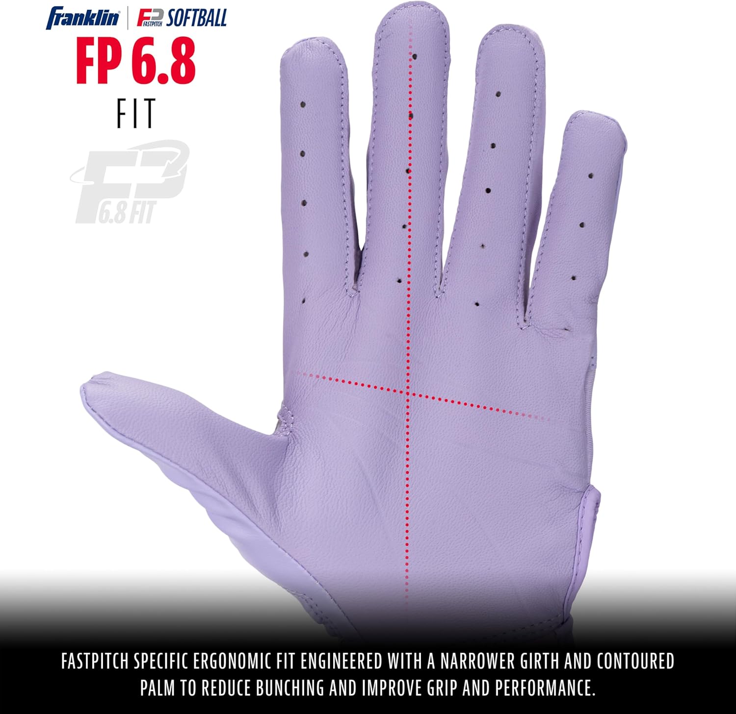 Franklin Sports USA Softball Women's Batting Gloves -Fastpitch + Slowpitch Girl's Gloves - Adult + Youth Pairs - Image 2