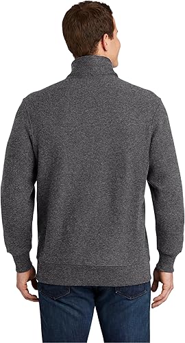 Miniatura 3 de SPORT-TEK Jersey súper pesado con cremallera de 14 para hombre