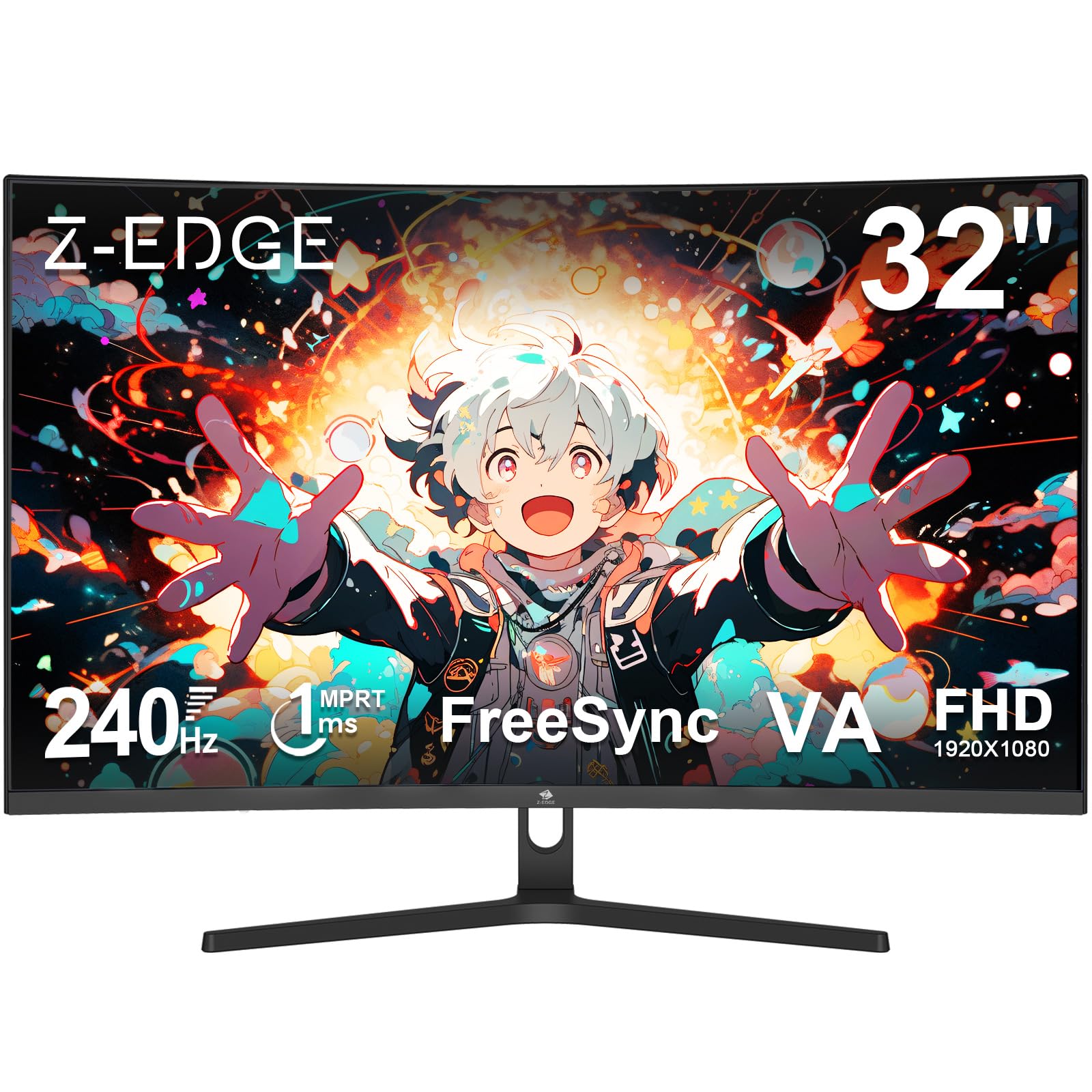 Amazon.co.jp: Z Z-Edge(ゼロエッジ) ゲーミングモニター 曲面