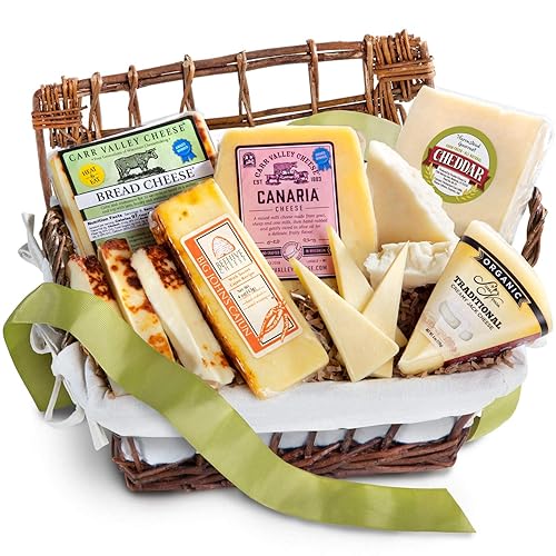 Entertainers Artisan - Cesta de regalo gourmet para queso