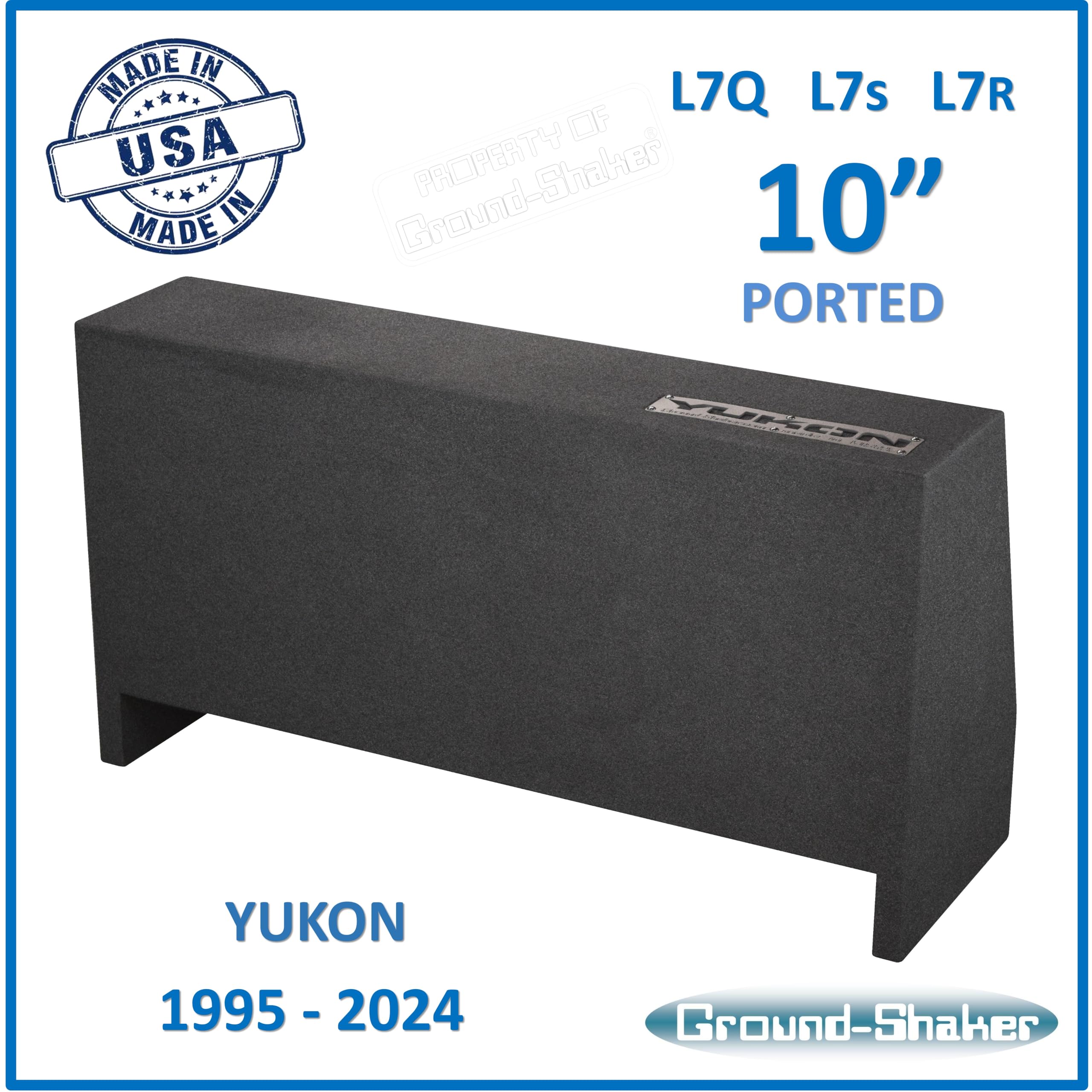Yukon 1996-2024 Dual Sealed Sub Box Subwoofer Enclosure (PORTED, 10