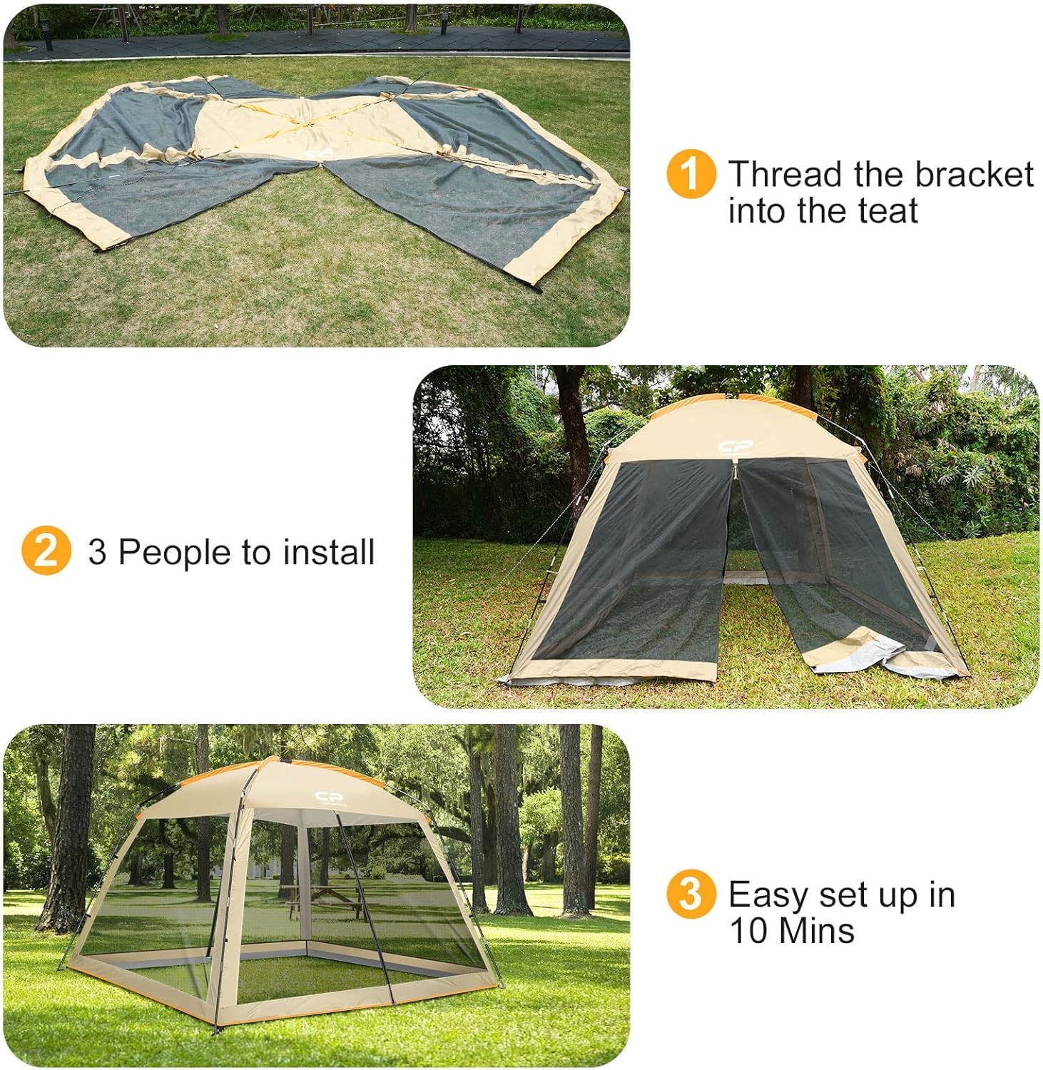 Amazon.com: CAMPROS CP Screen House Room with 1 Pc Removal Wind