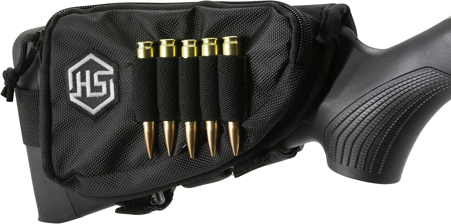 Hunters Specialties Rifle Shell Holder with Pouch | Hunting Accessories, Buttstock Shell Holder, Rifle Stock Ammo Holder, Rifle Shell Holder Buttstock, Hunting Equipment (Model: 01620) : Sports & Outdoors