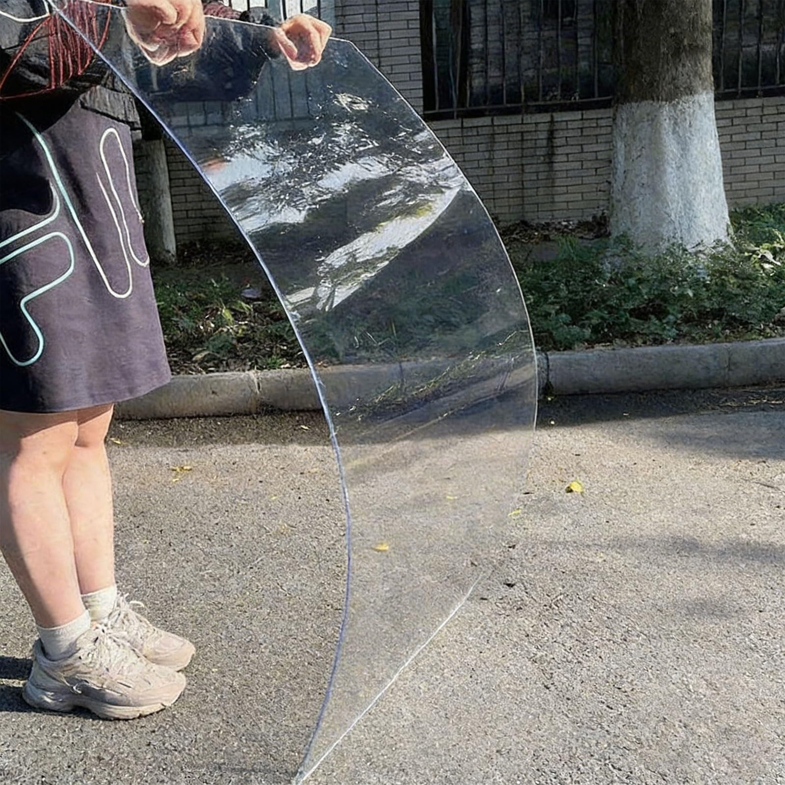 Planchas Transparentes Tejados 1/2/3mm, Láminas De Techo De Plástico, Placas De Policarbonato, para Jardín,Cocheras,Marquesinas, Placas Resistentes A Los Rayos UV(3mm*1m*1m)