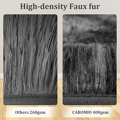 Miniatura 2 de CAROMIO Alfombra de área de 8 x 10 pies para dormitorio, alfombras peludas para sala de estar, alfombras peludas para habitación de niñas y niños,