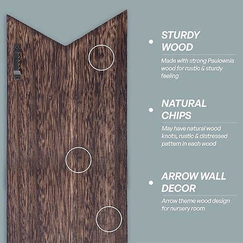 Miniatura 4 de Letrero de cueva de hombre pequeño para niños, 2 piezas de 14 x 5 pulgadas, decoración de pared para habitación de bebé, decoración de pared para