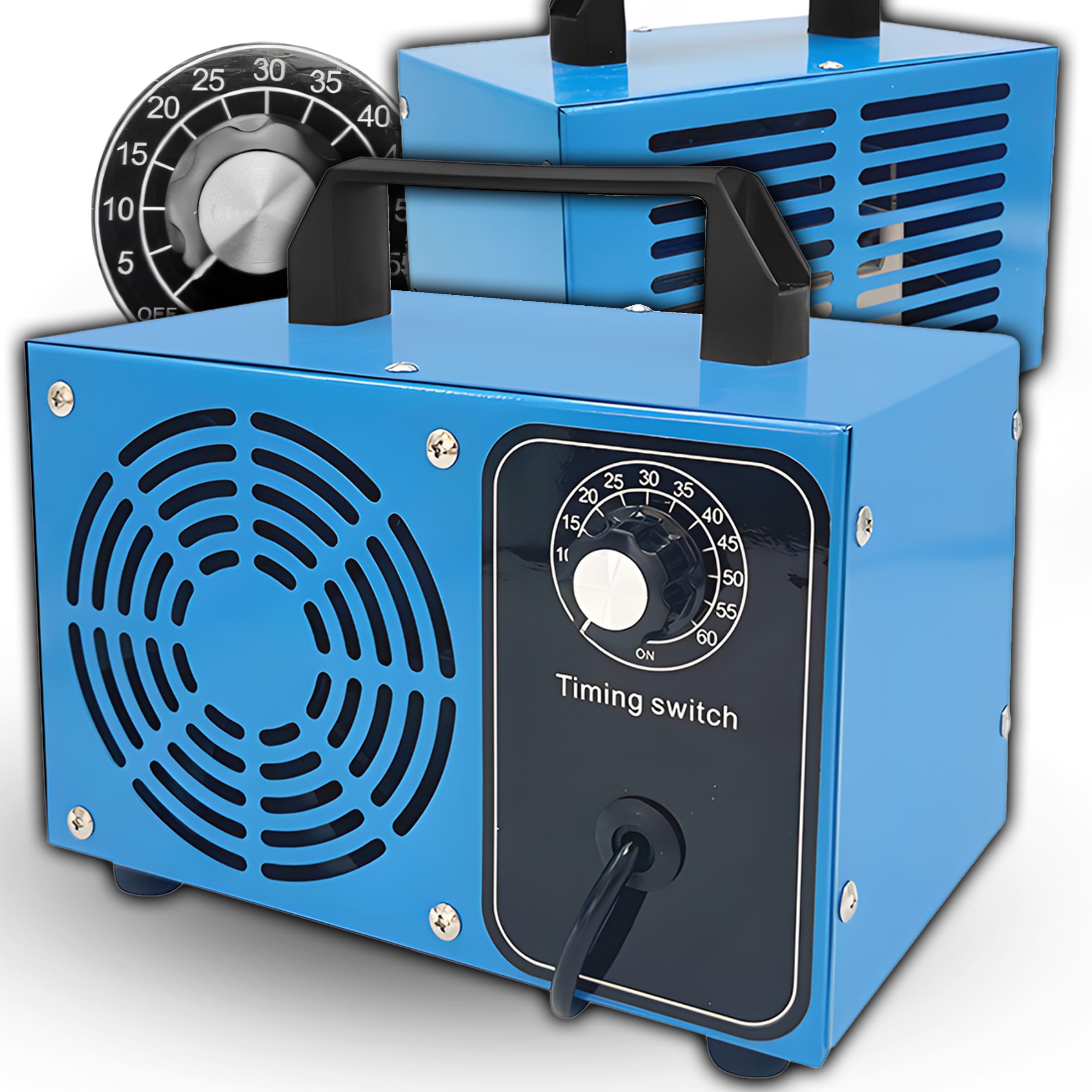 Retoo Generatore di ozono 60000 mg/h, 140 W, flusso d'aria 200 m3/h, purificatore d'aria O3 con timer di 60 minuti, dispositivo di ozono, ozonizzatore, eliminatore di odori, neutralizzatore di